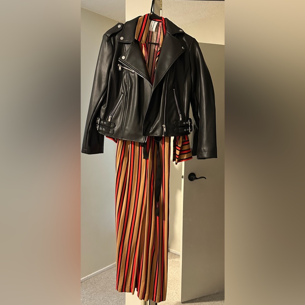 Biker Jacket & Jumpsuit in fall colours 🍁🍂